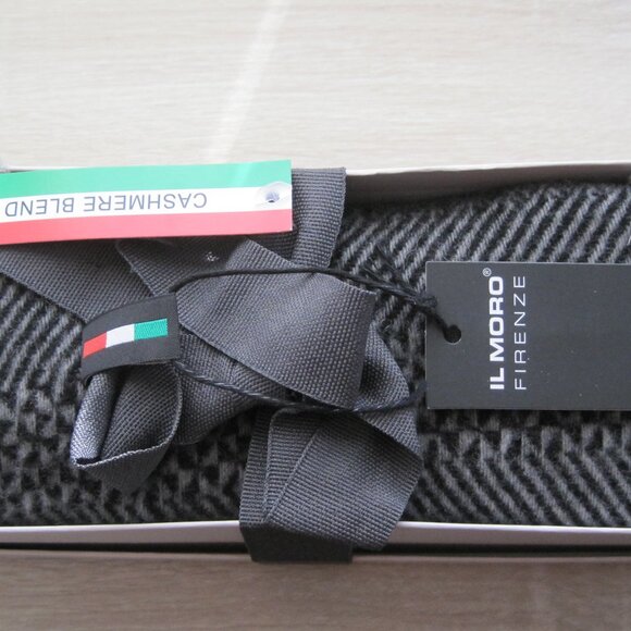 IL MORO FIRENZE Cashmere Blend Plaid Scarf Made in Italy - Picture 1 of 4